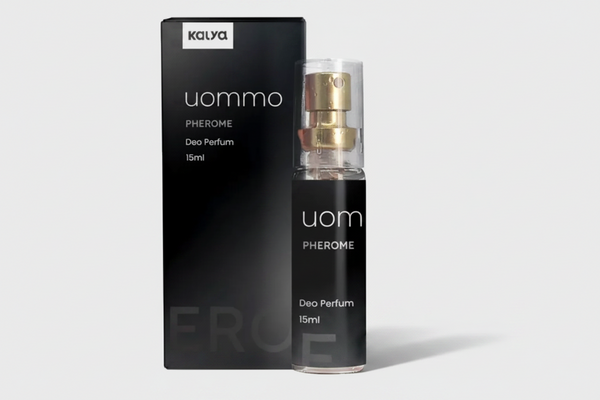 Perfume Afrodisíaco Uommo Kalya 15ml – Atração Masculina com Feromônios e Fragrância Amadeirada Intensa