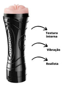 Masturbador Lanterna Cyber Skin com Vibração – Sexy Import